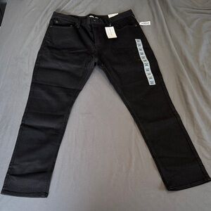 Old Navy Men's Slim Straight Black Jeans
